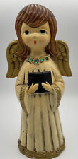 Vintage Christmas MCM Hard Plastic Angel Figurine picture