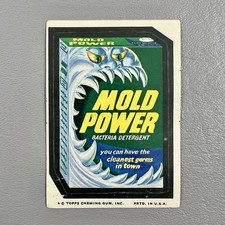 Topps 1974 Wacky Packages Unused Sticker Mold Power Bacteria Detergent USA picture