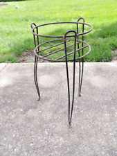 VINTAGE MID CENTURY MODERN METAL 3 LEGGED HAIRPIN LEGS PLANT STAND picture