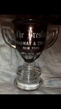HOTEL BRESLIN NYC VERY RARE VINTAGE RUBY GLASS LOVING CUP CIRCA 1905 picture
