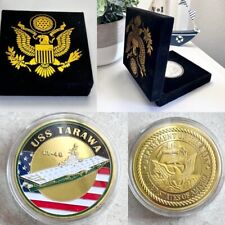 US NAVY - USS TARAWA / CV-40 Challenge Coin with special velvet case picture