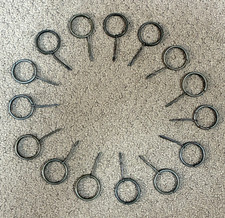 MILITARY PULL RINGS & PINS For BOONIE HAT, KEY RINGS ETC QTY. (15) ORIGINAL USGI picture