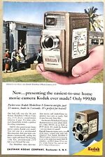 Vintage 1957 Original Print Advertisement Full Page - Kodak Easiest To Use picture