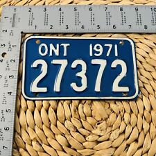 1971 Ontario Canada MOTORCYCLE License Plate ALPCA Harley BMW Indian 27372 picture