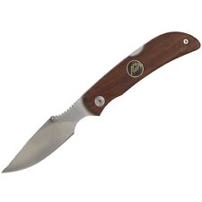 Outdoor Edge Caper Lite Lockback Folding Pocket Knife Brown Wood Handle picture