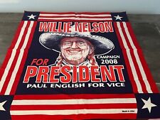 Willie Nelson For President 2008 Paul English Handkerchief Made In The USA RARE picture