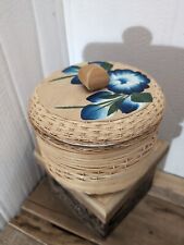 VTG floral Cooler Foam Floral Top Mexico Whicker Basket cool looking Boho d And  picture