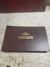 Vintage Mead Corporation Ledger Brown w/ Gold Letters 10