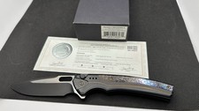We Knife Knives WE22038A-4 Exciton Flamed Titanium  LIMITED Edition # 69 Of 210 picture