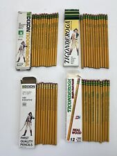 45 Lot Vintage Dixon Ticonderoga Pencils 1388 Medium Hard 1402 Executive 13385 picture