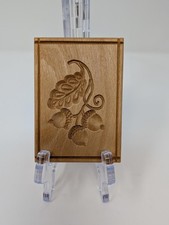 Gene Wilson HOBI Wood Acorns Springerle Cookie Stamp 2010 Hand Carved picture