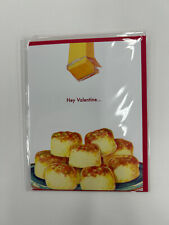 Funny Valentine's Card - Hey Valentine these buns aren't going to butter themsel picture