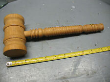 MALLET  ROUND HEAD  TURNED   GROOVED HANDLE VINT. EXCELLENT   picture