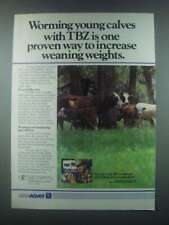1985 MSD-Agvet TBZ Ad - Terry Bradshaw - Worming picture