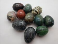 LOT Of 11 Natural Polished Stone Egg Shape 82g-108g Each 991g Total Gemstone  picture