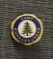 Girls Camp Kuhnawaumbek Sebago Lake Maine 1920s -1950s Vintage Enamel Lapel Pin picture