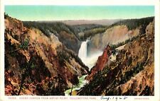 Vintage Postcard- GRAND CANYON, YELLOWSTONE PARK, WY. picture