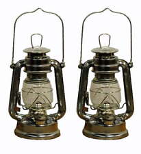 Lot of 2 Inch Silver Hurricane Kerosene Oil Lantern Hanging Light / Lamp picture