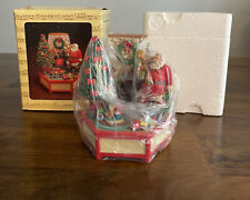 Vintage Enesco Small World Of Music A Visit From Santa Claus 551368 New With Box picture