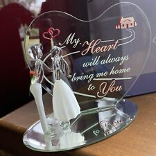 Glass Baron Glass Art Figurine My Heart Will Always Bring Me Home   EM7 527-CH picture