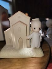 1989 Precious Moments There's a Christian Welcome Here Chapel Figurine 523011 picture