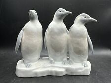 Otagiri Japan Porcelain Penguin Figurine 3 Emperor Penguins on Ice picture