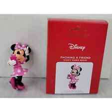 Hallmark 2021 Disney Minnie Mouse Phoning a Friend Ornament NIB - Cell Phone picture