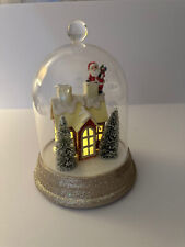 Pottery Barn Kids Lighted House Santa CLOCHE picture