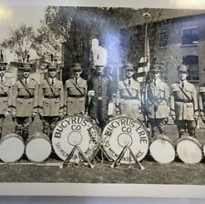 Bucyrus-Erie So. Milwaukee WI. Company Band Big Drums Panoramic Photo 1928 BXB picture