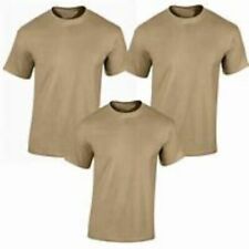 Military Surplus Moisture Wicking Desert Sand Preowned T Shirts...3 Pack..Medium picture