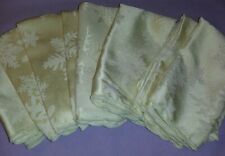 Vintage Set of 8 Off White Linen Napkins 16