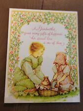 1982 American Greetings Holly Hobbie Grandmother Plaque 8x6 inch Shelf or Wall picture