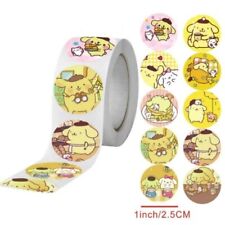 500Pcs/roll AnimeSanrio Sticker Kawaii Kuromi Hello Kitty P Cinnamoroll Cartoon picture