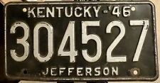 1946 Kentucky License Plate - Jefferson County picture