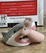 New. Shark Attack Magnetic Salt & Pepper Shaker Set-One Hundred 80 Degrees  picture