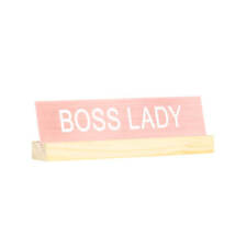 Say What - Desk Sign With Base: Boss Lady picture