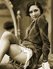 1920's Sexy Lucette Desmoulins Posing on Couch Old Photo 8.5
