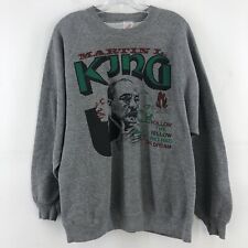 VTG USA Martin Luther King The Dream Gray Cotton Pullover Sweatshirt Men XXL picture