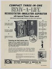 1958 Oxygen Equipment & Service Co. Ad: Reviv-A-Life Compact Resuscitator picture