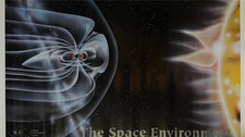 Vintage Space Environment Center NOAA Space Weather Poster 22 x 32" picture