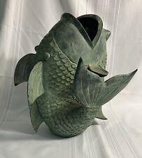 Weekend Special Brass Koi Sculpture Like New Condition   Never Seen Outdoors picture