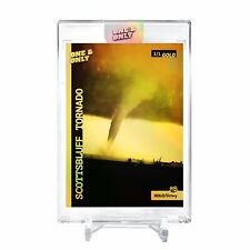 SCOTTSBLUFF TORNADO 1955 Card 2023 GleeBeeCo Holographic #SC19 Encased Gold 1/1 picture