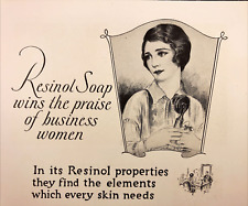 1927 Resinol Soap Wins Praise Business Women Original Vintage Print Ad Baltimore picture