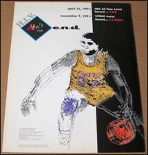 1992 Magic Johnson H.I.V. Print Ad Advertisement Los Angeles Lakers Vintage HIV picture
