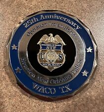 ATF Alcohol Tobacco & Firearms Waco TX  25th Anniversary Challenge Coin picture