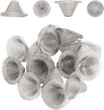 40 Pieces Pipe Screens,1/2 Inch Stainless Steel Bowl Screens Filters Conical Des picture