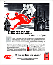 1946 Red Devil C-O-Two Fire Equipment Company retro art print ad L87A picture