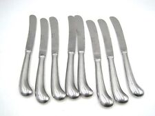 8 Pieces Vintage MCM Oxford Hall Sagamore Stainless Steel Dinner Knives Flatware picture
