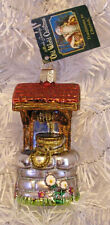 2004 - WISHING WELL - OLD WORLD CHRISTMAS BLOWN GLASS ORNAMENT - NEW W/TAG picture