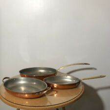 VTG TAGUS Copper/Tin Fish Pans + Au Gratin Pan picture